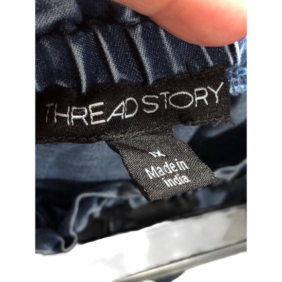 Boho Cowgirl Sweetheart Off Shoulder Denim Romper Key Hole Accent Pockets Sz 1X - Picture 2 of 16